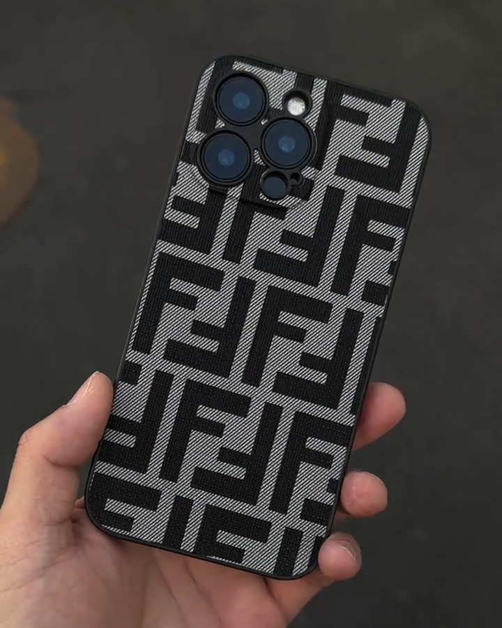 芬迪皮紋防摔手機殼-ZUIHANG SHOP